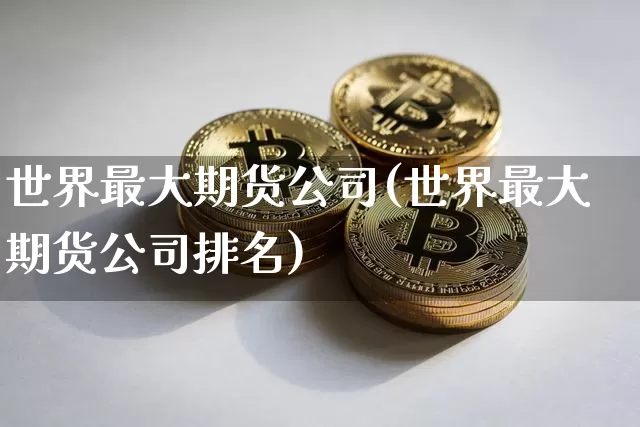 世界最大期货公司(世界最大期货公司排名)_https://www.jnskb.com_设计报价_第1张