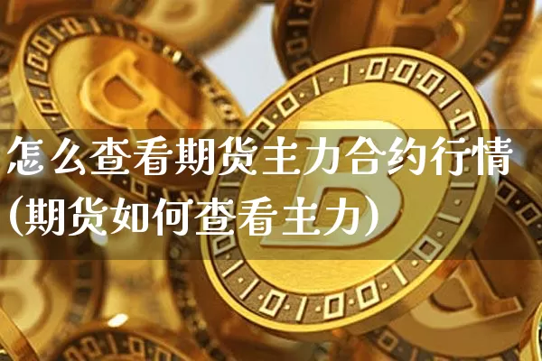怎么查看期货主力合约行情(期货如何查看主力)_https://www.jnskb.com_效果图_第1张